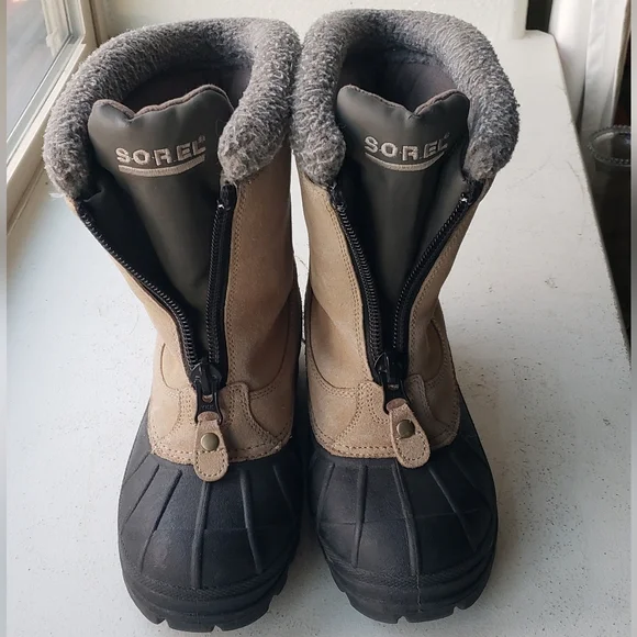 Sorel Ellesmere LL1241-272 Tan Leather Winter Boots - Picture 1 of 14